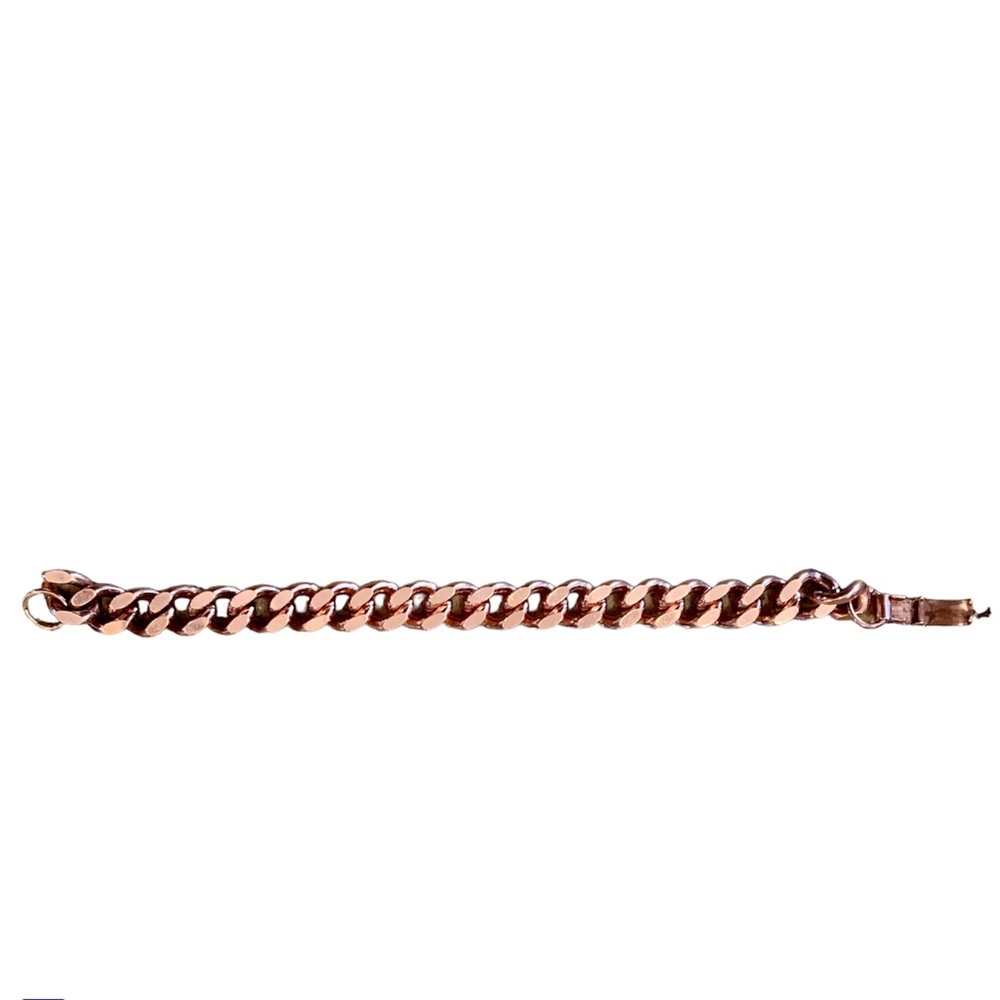 Solid Copper Curb Link Bracelet - image 4